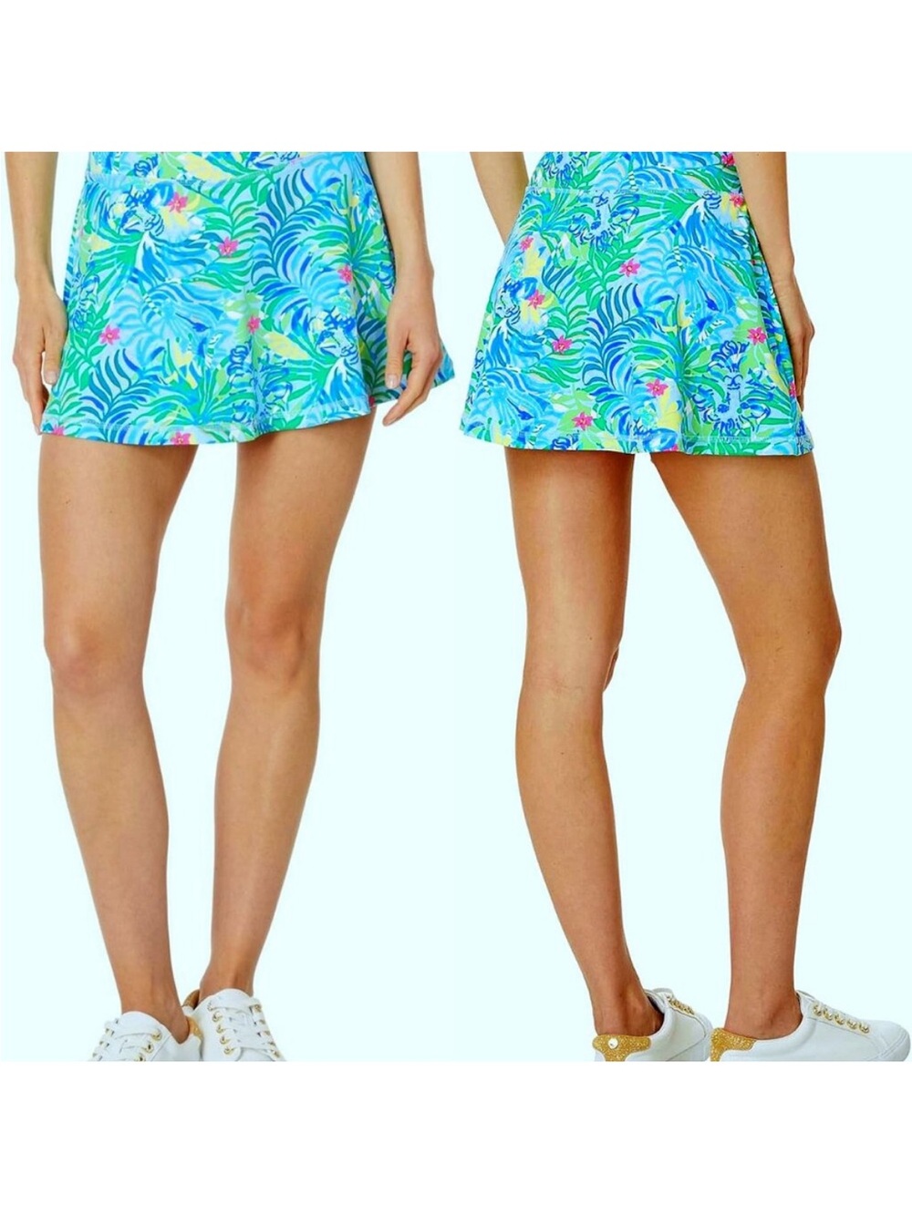 NWT Lilly Pulitzer UPF 50+ Luxletic Aila Skort Multi Via Parigi Size M